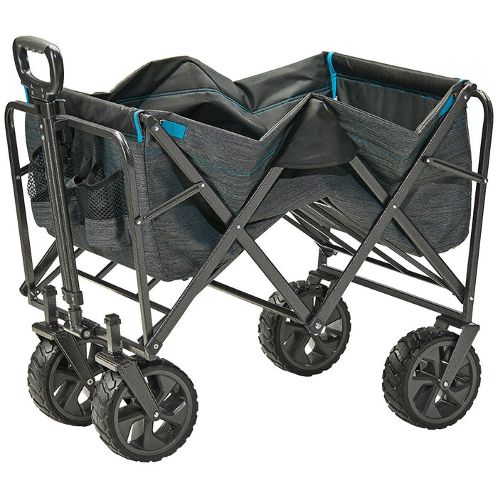 Folding Wagon Cart Trolley 136KG Weight Capacity With Extra Large Wheels AU