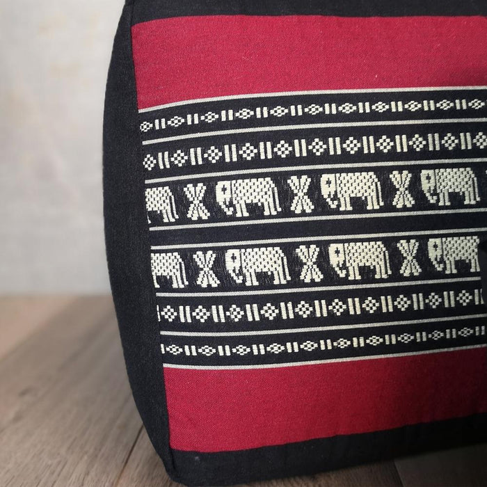 Thai Red Elephant 100% Kapok Yoga Bolsters Block Meditation Regtangle Cushion