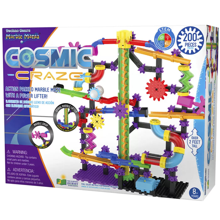 Techno Gears Marble Mania Cosmic Craze Ages 8+ Toys STEM Building Kit For Kids AU