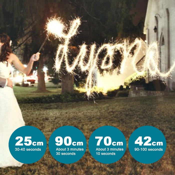 70cm Large Sparklers Party Sparkler For Birthdays Party Parties Wedding Low Smoke Gold Sparklers