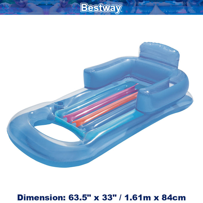 BESTWAY H2OGO Inflatable Float Swimming Pool Bed Seat Chair Lounge Beach Floats