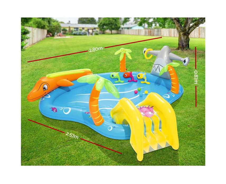 BESTWAY Inflatable Kids Fantastic Sea Life Play Pool Splash Pools Play Center