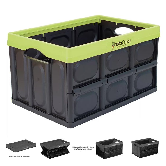 Archive Box 46L InstaCrate Collapsible Crate Car Storage Container folding AU