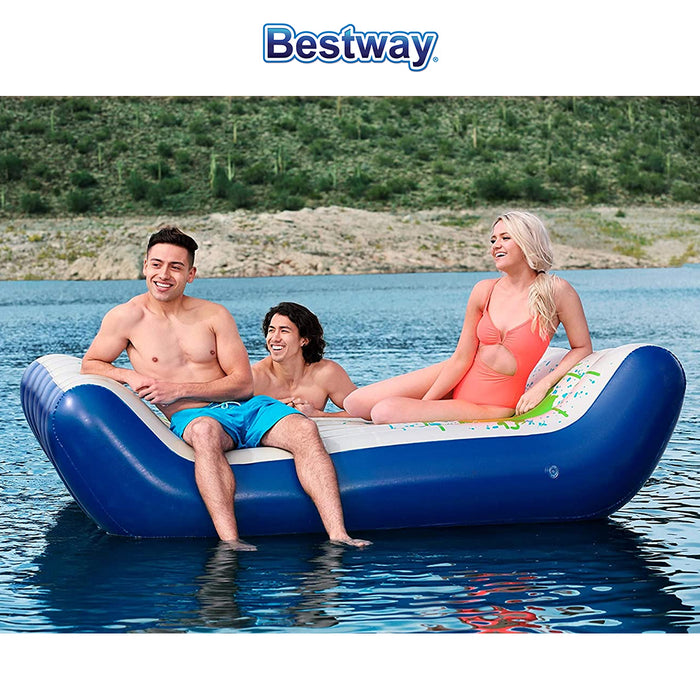 Bestway Hydro-Force Inflatable Swimming Float 2.21mx1.74m 2P Chill Splash Lounge