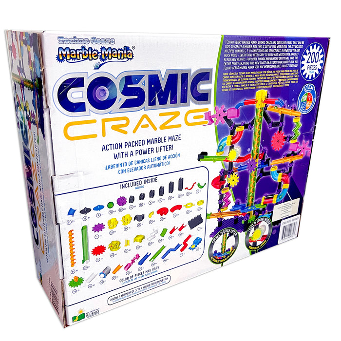 Techno Gears Marble Mania Cosmic Craze Ages 8+ Toys STEM Building Kit For Kids AU