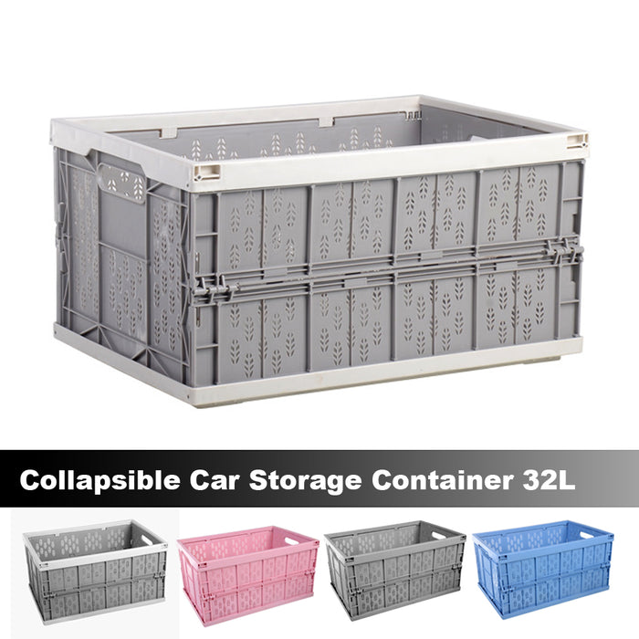 32L Archive Instacrate Collapsible Box Folding Container Crate Car Storage