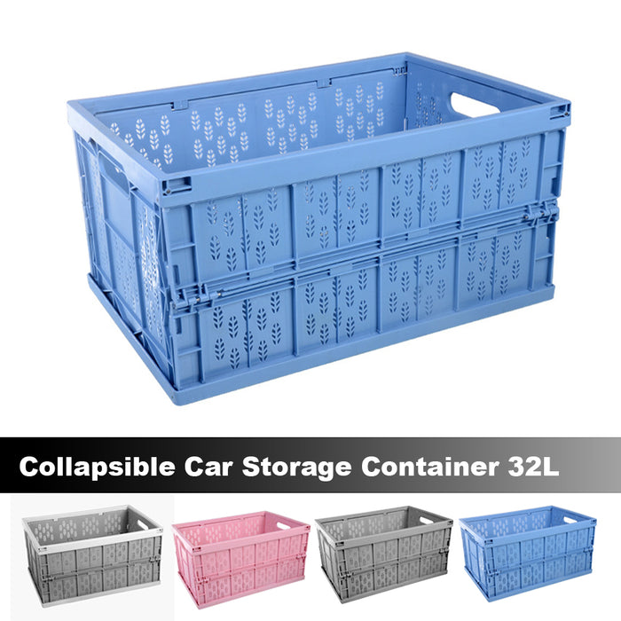 32L Archive Instacrate Collapsible Box Folding Container Crate Car Storage