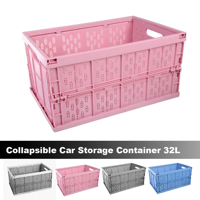 32L Archive Instacrate Collapsible Box Folding Container Crate Car Storage