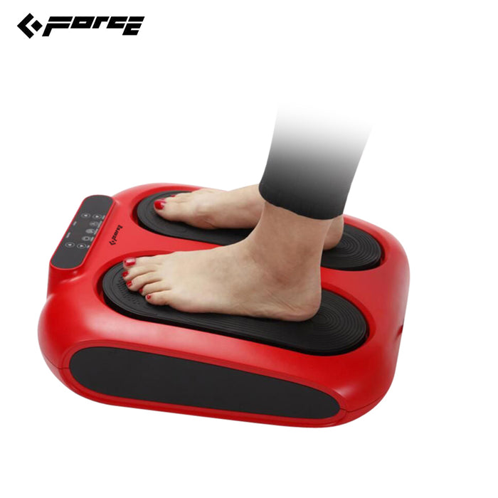 Vibration Foot Legs Back Massager Acupressure Circulation Trainer Remote Control Red