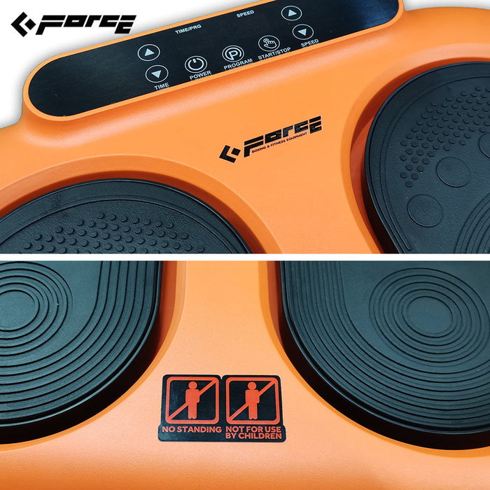 Vibration Foot Legs Back Massager Remote Control Circulation Trainer Orange