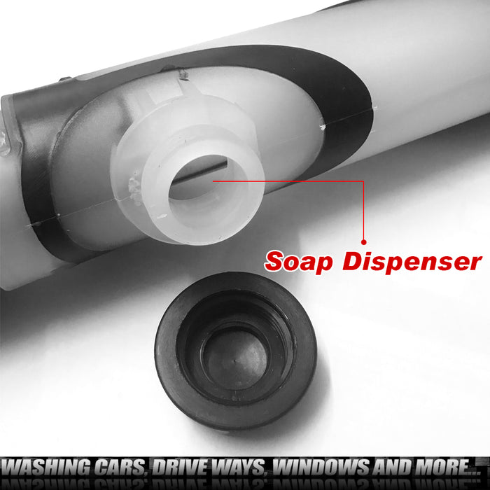 Telescopic Water Fed Car Wash Brush Soap Dispenser Van Boat Vehicle Cleaner