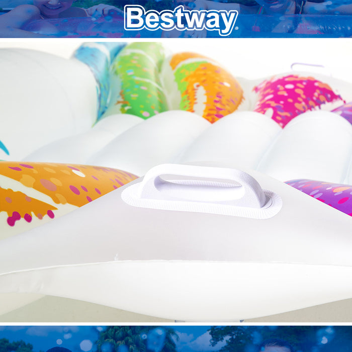 Bestway 2.94mx1.93m H2OGO Rainbow Butterfly Pool Float Water Mattress