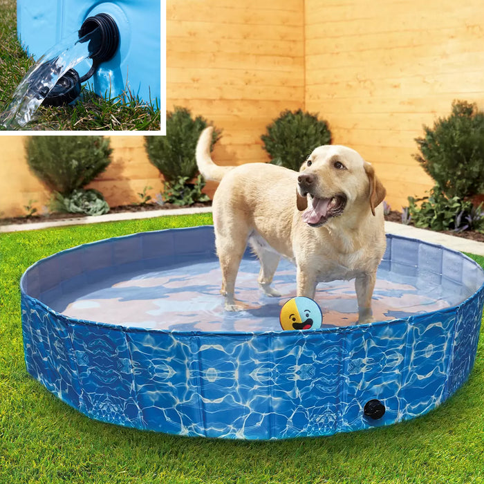 Companion Gear Portable Pop Up Pet Pool Kit 1.6X1.6M 151L Portable Dog Pool AU