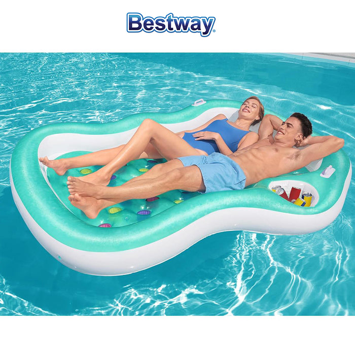 Bestway With ice bucket Double Designer Lounge Float for 2 person AU STOCK