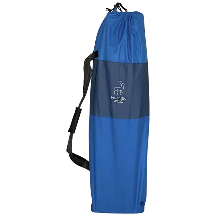 Hidden Wild XL Portable Folding Camp Bed Cot with Carry Bag Instant Open & Close