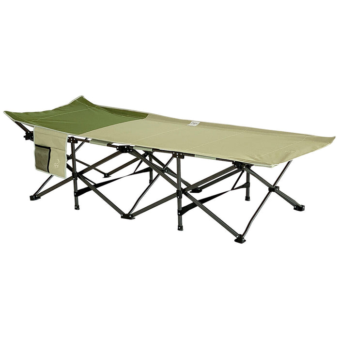 Hidden Wild XL Portable Folding Camp Bed Cot with Carry Bag Instant Open & Close