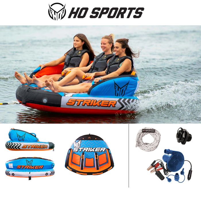 HO Sports Striker 3 Towable Weight Capacity 231kg 3 Person With Rope & 12V Pump
