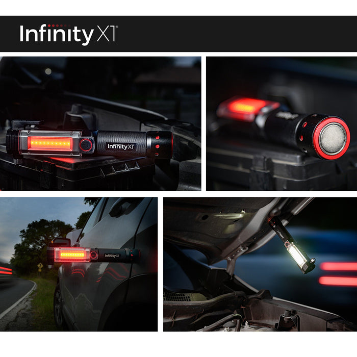 Infinityx1 7 In 1 Car Emergency Tool 500 LM 2pack Flashlight Work Light Portable