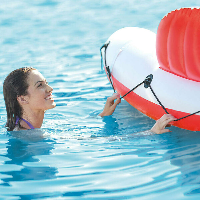 Intex Inflatable Island Float Marina Breeze Raft Ride On Water River/Pool 259cm
