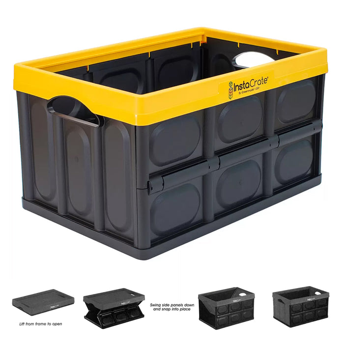 Archive Box 46L InstaCrate Collapsible Crate Car Storage Container folding AU