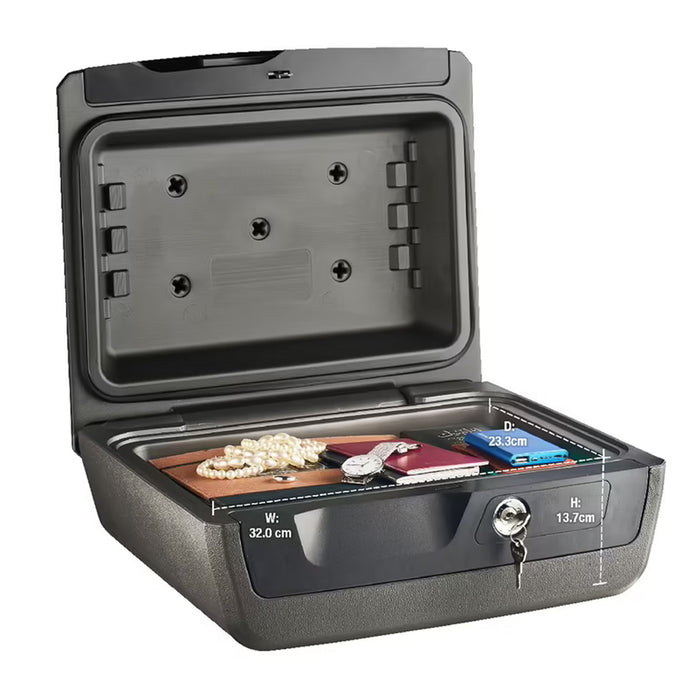 SentrySafe 10.2L Fire Water Resistant Safe Chest Protection Key Lock Security Box
