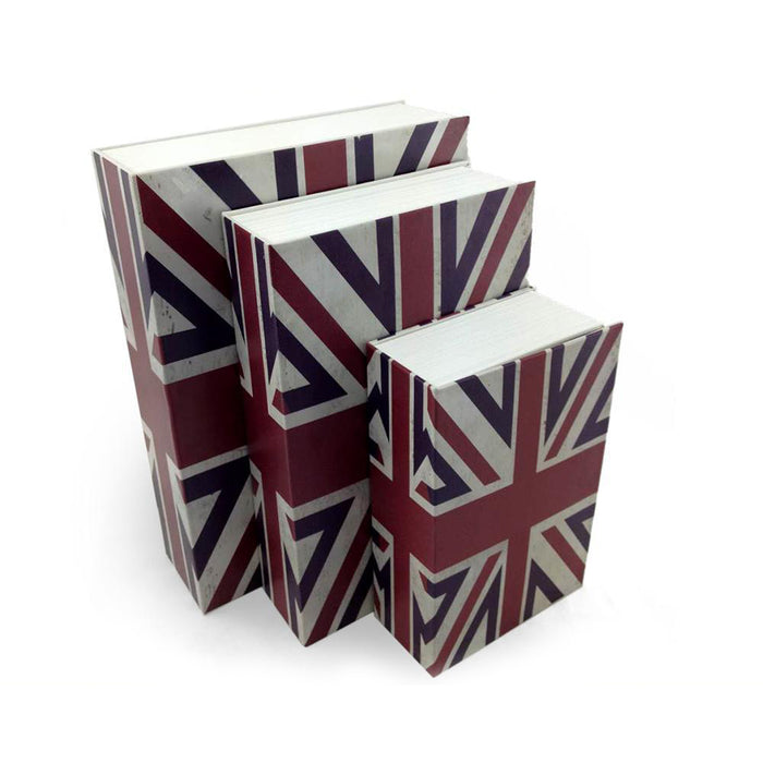 UK Flag Security Money Dictionary Secret box Book Key Locker Lock Safe Cash Hidden