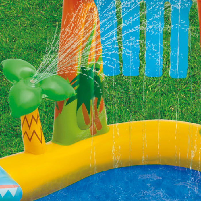 INTEX Dinosaur Inflatable Pool Slide Water Fun Play Centre 2.49m x 1.91m