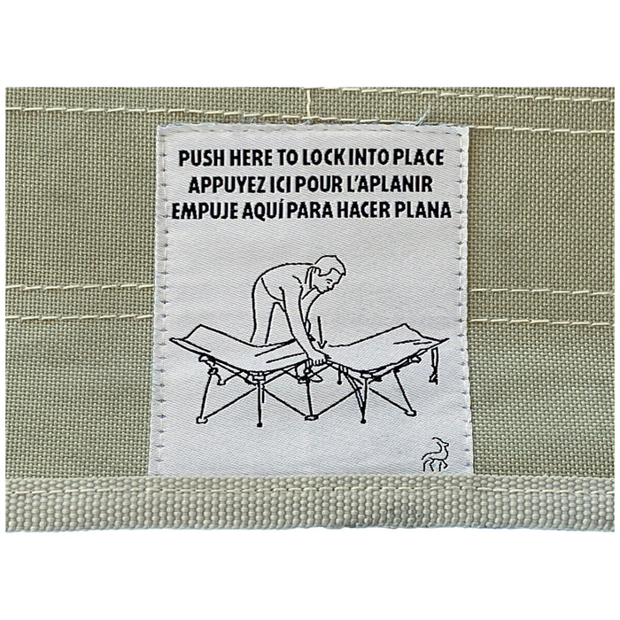 Hidden Wild XL Portable Folding Camp Bed Cot with Carry Bag Instant Open & Close