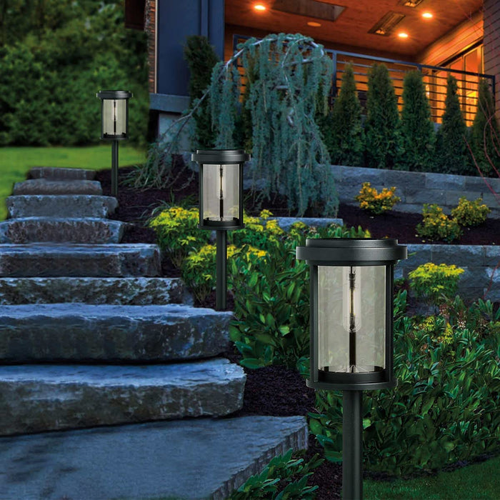5 Pack Solar LED Light 15 LM 5X （rechargeable AA NiMh 1200mAh batteries included）