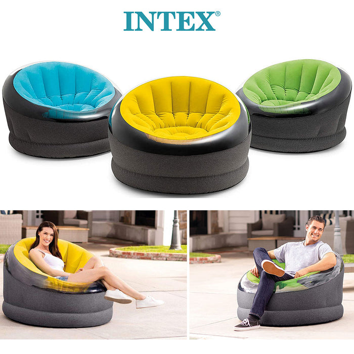INTEX Empire Chair Inflatable Lounger Sleeping Sofa Portable & Dorm Lounge Seat