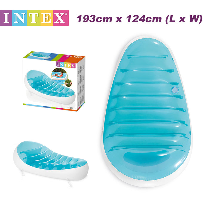 INTEX Petal Floating Lounge Chair Pool Float Lounger 1.93x1.24m With Cupholder