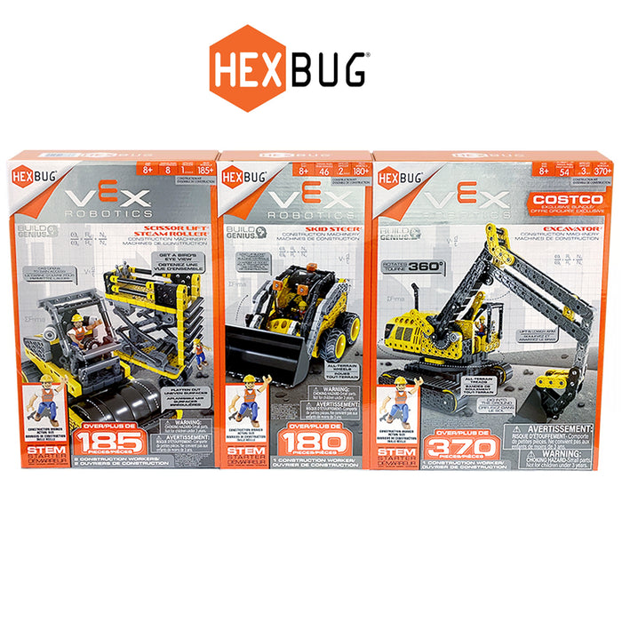 Hexbug VEX 4 Builds Robotics 3Pack Bundle Toys Construction Zone For KidsAges 8+