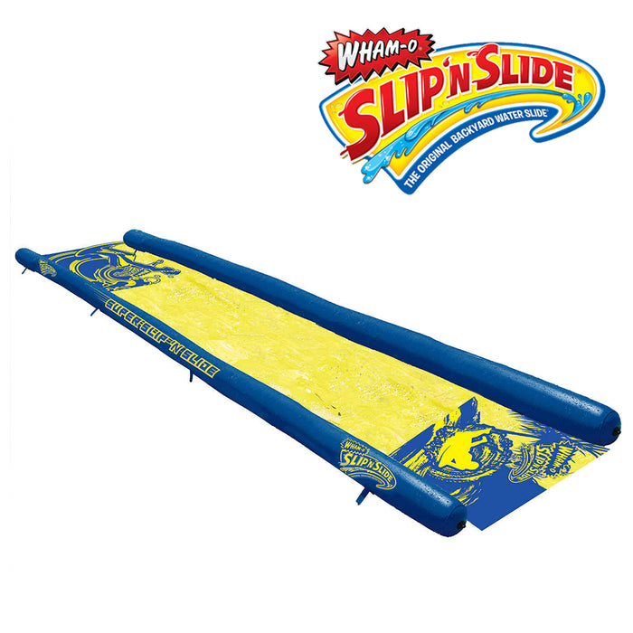 Wham-O Super Slip 'N Slide With 2 Boogie Boards Fun Easy To Setup 7.9M Slide