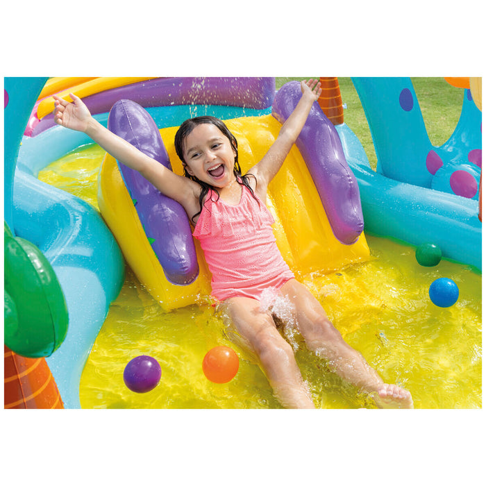 Intex Inflatable Water Spray Dinosaur Kids Backyard Dinoland Play Centre Pool AU STOCK