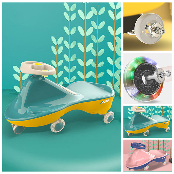 Twist Car New Colour Flash Wheels For Children Swing Car Ride On Toy