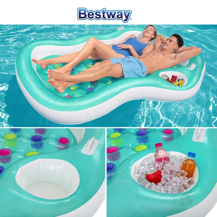 Bestway With ice bucket Double Designer Lounge Float for 2 person AU STOCK