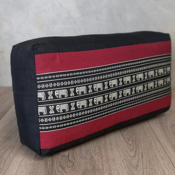 Thai Red Elephant 100% Kapok Yoga Bolsters Block Meditation Regtangle Cushion