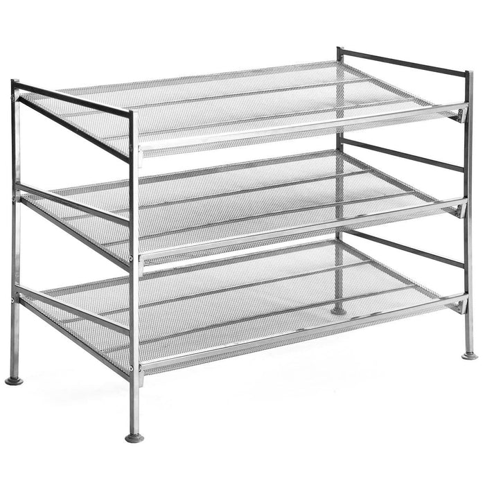 Seville Classics 3-Tier Mesh Multi-Position Shoe Rack Adjustable AU STOCK