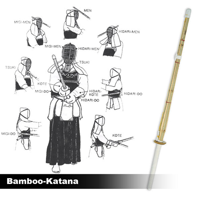 100/120cm Kendo Shinai Bamboo Katana Sparing Japanese Practice Training Sword AU STOCK