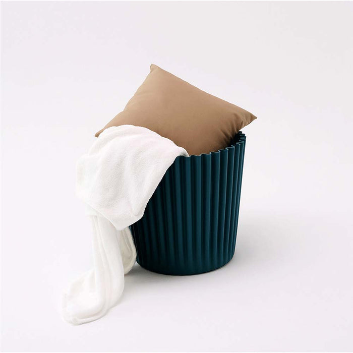 Set of 2 Cupcake Stool Plastic Stacking Stools Chair Outdoor Indoor Commercial-Dark Green