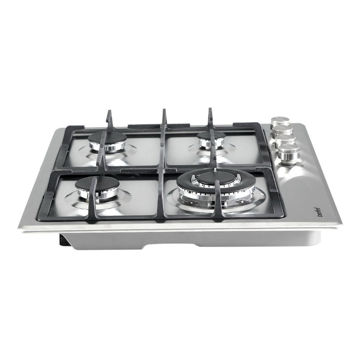Comfee 60cm Gas Cooktop Stainless Steel 4 Burners Kitchen Stove Cook Top NG LPG