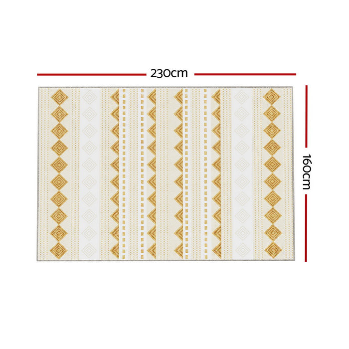 Artiss Rug 160x230cm Area Rug Washable Mat Large Carpet Soft Short Pile Ella