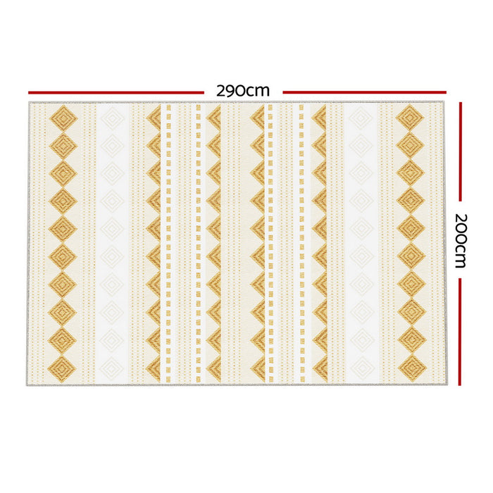 Artiss Rug 200x290cm Area Rug Washable Mat Large Carpet Soft Short Pile Ella