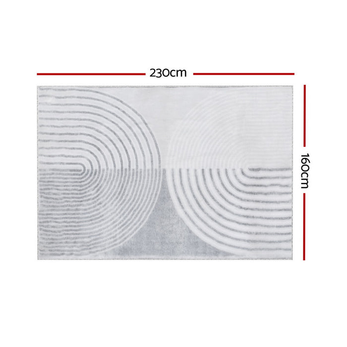 Artiss Rug 160x230cm Area Rug Washable Mat Large Carpet Faux Rabbit Fur Cyril