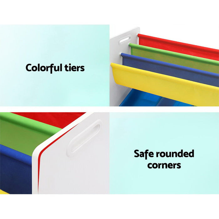 Kids Bookcase Children Bookshelf Toy Storage Organizer Display Rack Book