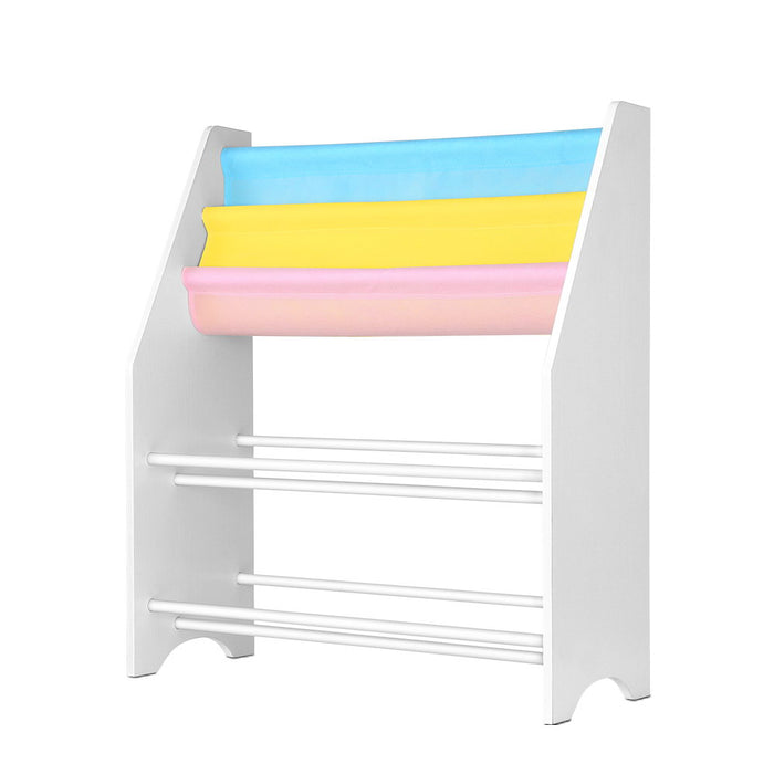 Kids Bookcase Children Bookshelf Toy Storage Organizer 2 Tiers Shelves