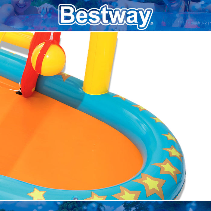 Bestway Inflatable H2OGO Lil' Champ Play Center With Wading Pool & Slide Set
