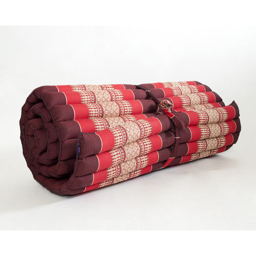 Jumbo Size 100% Kapok Thai Roll Up Mat Fold Out Mattress Cushion Day Bed