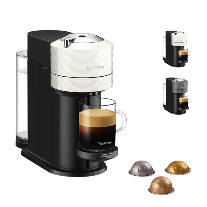 DeLonghi ENV120W Nespresso Vertuo Next espressos Coffee Machine White & Grey