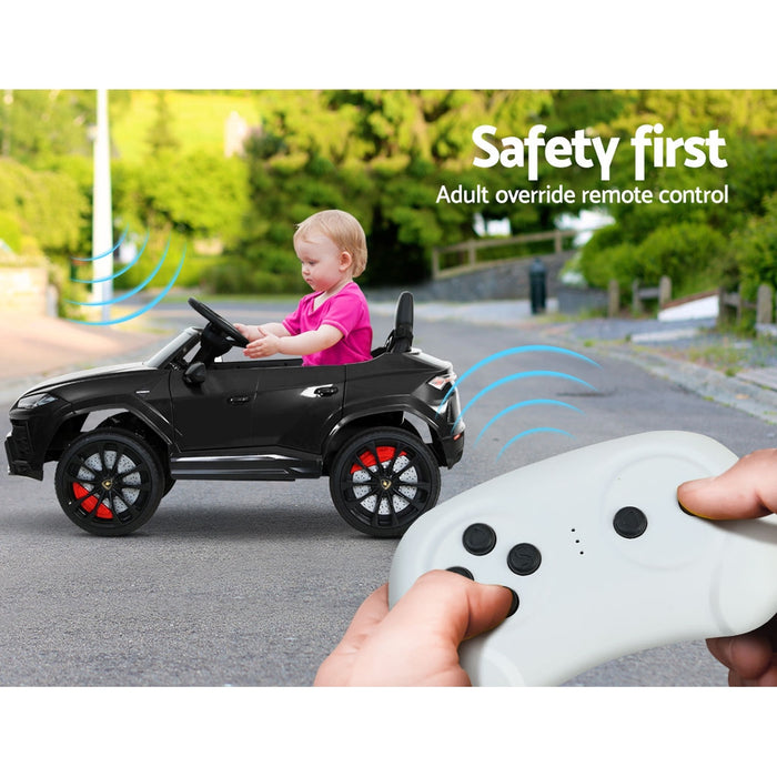 Kids Ride On Toy Car Licensed Lamborghini URUS 12V Electric Remote Control -Black